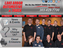 Tablet Screenshot of lakearborauto.com